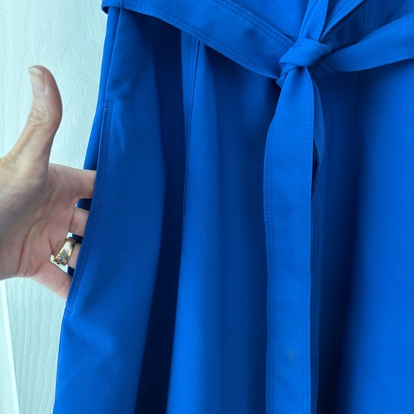 Calvin Klein Fit & Flare Midi Dress - Royal Blue Size 4 - Picture 7 of 11